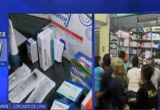 Cercado de Lima: incautan tonelada y media de medicamentos adulterados