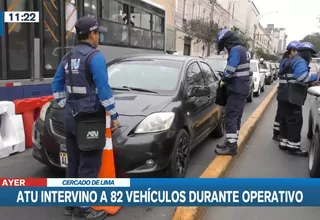 Cercado de Lima: Más 20 vehículos fueron llevados al depósito municipal tras operativo