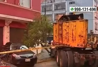 Cercado de Lima: Choque entre tráiler y auto dejó un muerto