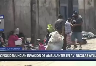 Cercado de Lima: Vecinos denunciaron invasión de ambulantes en avenida Nicolás Ayllón