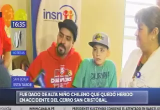 Cerro San Cristóbal: niño chileno que perdió el brazo fue dado de alta