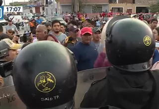 Chancay: Se registraron enfrentamientos entre la PNP y vecinos afectados por hundimiento de túnel