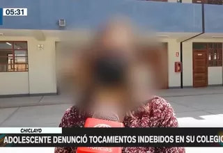Chiclayo: Adolescente denunció tocamientos indebidos por parte de sus compañeros en el colegio