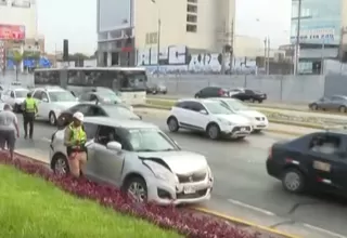 Choque múltiple deja varios heridos en avenida Paseo de la República