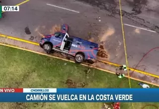 Chorrillos: Un fallecido dejó volcadura de camión de caudales