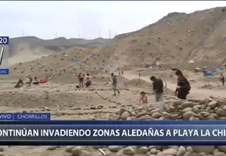 Chorrillos: Cientos de personas continúan llegando para invadir zonas aledañas a playa La Chira