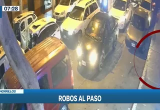 Chorrillos: Ladrón aprovecha luz roja del semáforo para robar a choferes y pasajeros