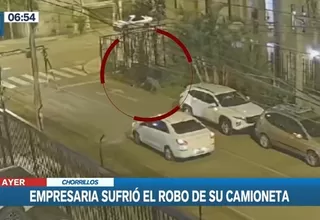 Chorrillos: Ladrones asaltaron violentamente a empresaria y le arrebataron su camioneta