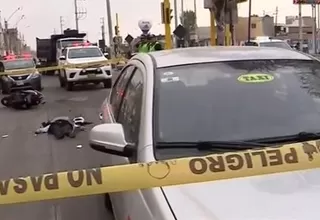 Chorrillos: Moto impactó contra taxi y dejó un fallecido 