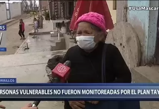 Chorrillos: Personas vulnerables no fueron monitoreadas por Operación Tayta
