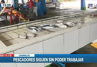 Chorrillos: Pescadores continúan sin trabajar tras oleajes anómalos