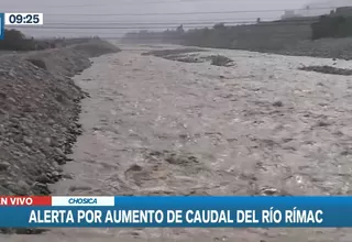 Chosica: Ciudadanos preocupados por aumento del caudal del Río Rímac