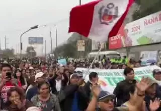 Chosica: Pobladores bloquean carretera central en protesta por falta de presupuesto para mitigación de huaicos