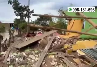 Ciclón Yaku: Damnificados de Mórrope piden ayuda tras desborde del río La Leche