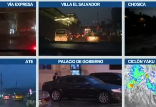 Ciclón Yaku genera lluvia en Lima