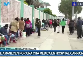 Callao: Cientos se amanecen por una cita médica en el Hospital Carrión 