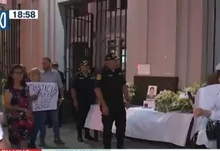 Ciudadanos realizaron vigilia por policía que murió calcinado en Puno