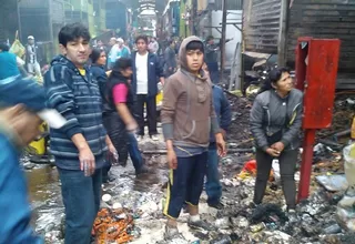 Comerciantes de Huamantanga creen que incendio en el mercado fue provocado