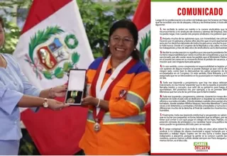 Congresista Isabel Cortez se defendió de las críticas tras reconocimiento