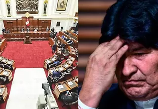 Congreso admite a debate moción para declarar persona 'non grata' a Evo Morales