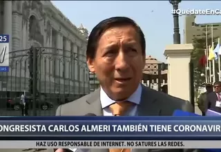 Coronavirus: Congresista Carlos Almerí de Podemos Perú dio positivo a virus