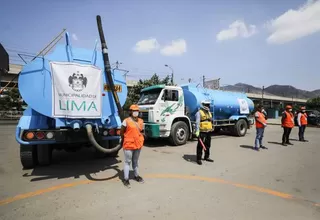 Coronavirus en Perú: Municipalidad de Lima reparte agua a nueve distritos