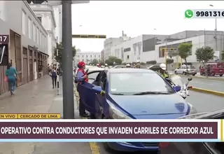 Corredor Azul: Imponen fotopapeletas a quienes invaden carril exclusivo