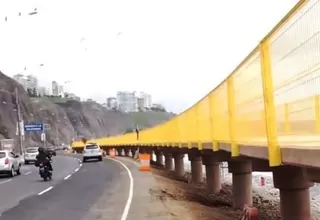 Costa Verde: Municipalidad de Lima pintó de amarillo cuestionado malecón