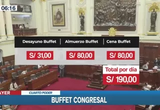 El costoso buffet del comedor del Congreso que pagamos todos los peruanos