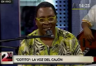 'Cotito': la voz del cajón peruano