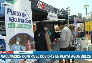 COVID-19: Bañistas podrán recibir la vacuna bivalente en playa Agua Dulce