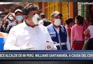 COVID-19: Falleció el alcalde de Mi Perú, Williams Santamaría