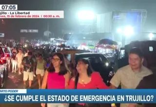 ¿Se cumple el estado de emergencia en Trujillo?