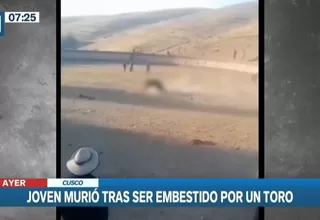 Cusco: Joven falleció tras ser corneado por toro durante corrida 