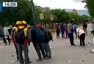 Cusco: reportan siete policías heridos en manifestaciones 