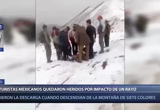 Cusco: turista grave tras ser impactado por un rayo en Montaña Siete Colores