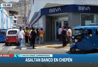 Delincuentes asaltaron agencia bancaria en Chepén