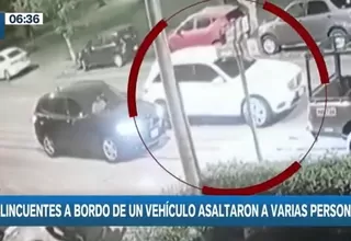 Delincuentes en moderna camioneta asaltan a vecinos en diversas zonas de Lima