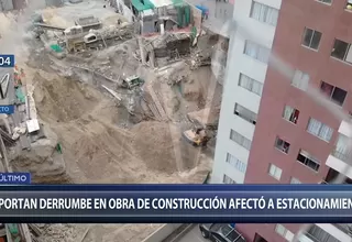 Surco: derrumbe se registró en obra de construcción que afectó a estacionamiento 