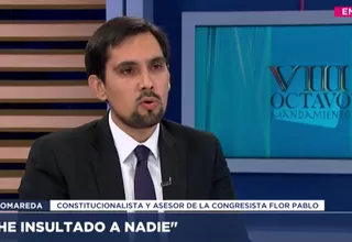 Diego Pomareda: "Hay asesores en el Congreso que insultan y no les abren ningún proceso"