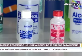 Digemid pide a farmacias no usar ni recomendar alcohol 96° como desinfectante de piel