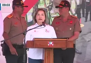 Dina Boluarte destacó incorporación de 5 mil policías y reiteró aumento de presupuesto para la lucha contra la criminalidad
