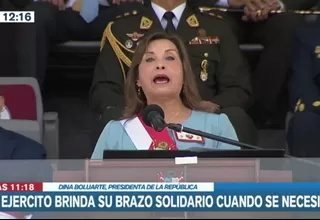 Dina Boluarte: El Ejército del Perú ha hecho frente a las amenazas externas e internas