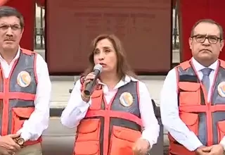 Dina Boluarte invocó a los peruanos a participar en los próximos simulacros de prevención