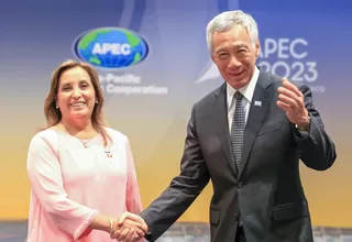 Dina Boluarte se reunió con el primer ministro de Singapur en la APEC 2023