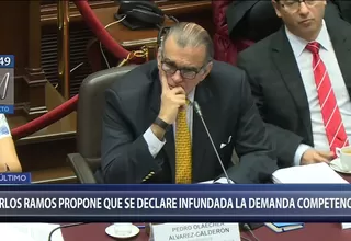 Disolución del Congreso: Ramos propone declarar infundada demanda competencial