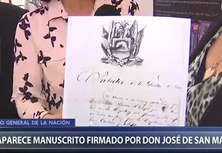 Don José de San Martín: desaparece histórico manuscrito del libertador