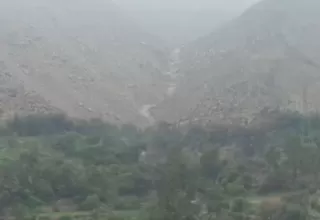 Drone de Canal N captó el recorrido del deslizamiento que afectó a Santa Eulalia