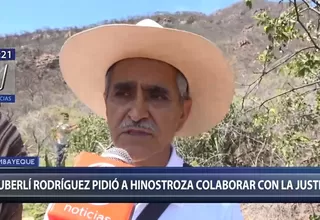 Duberlí Rodríguez pidió a exjuez César Hinostroza colaborar con la justicia