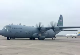 EE.UU. envió dos aviones para apoyar en la entrega de ayuda a damnificados